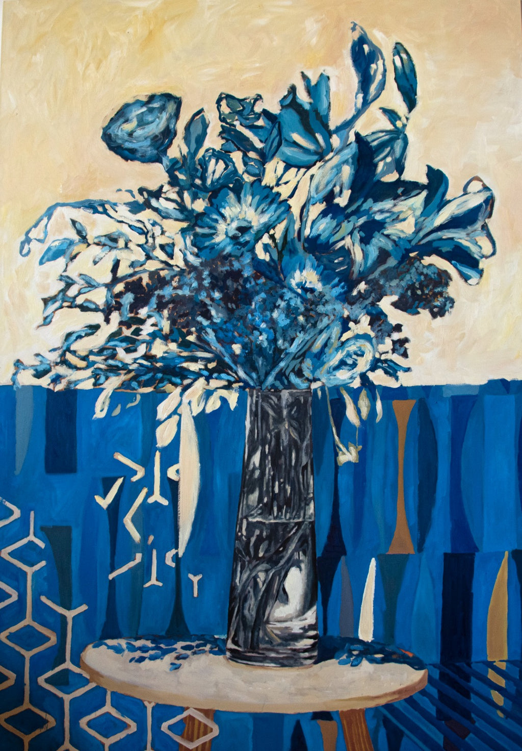 Florero azul
