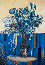 Florero azul