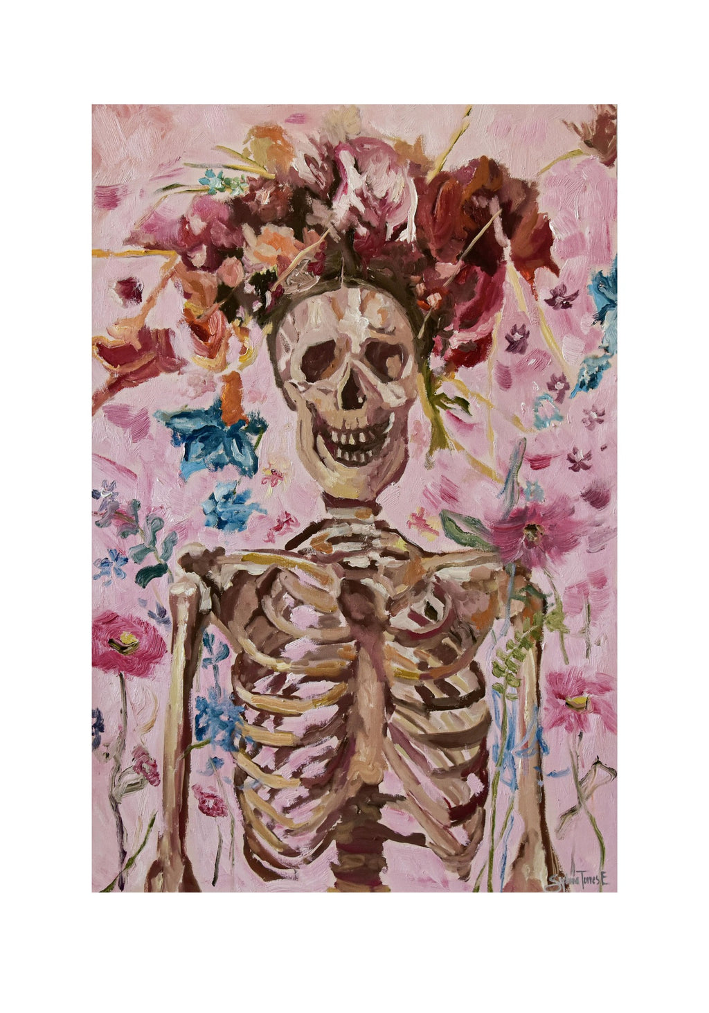 Calavera rosa
