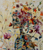 Con flores 100 X 70 cm