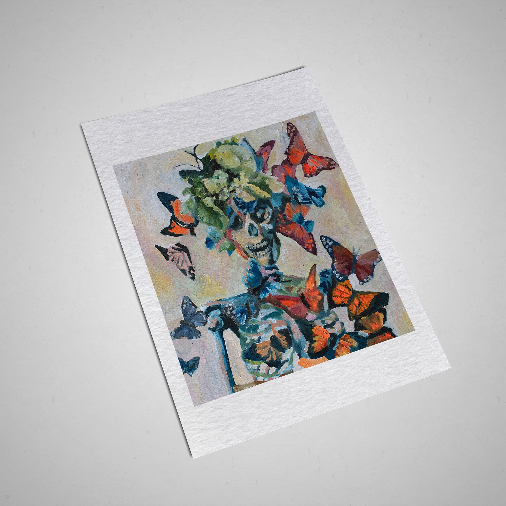 Con mariposas 100x70 cm