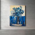 Florero azul