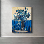 Florero azul