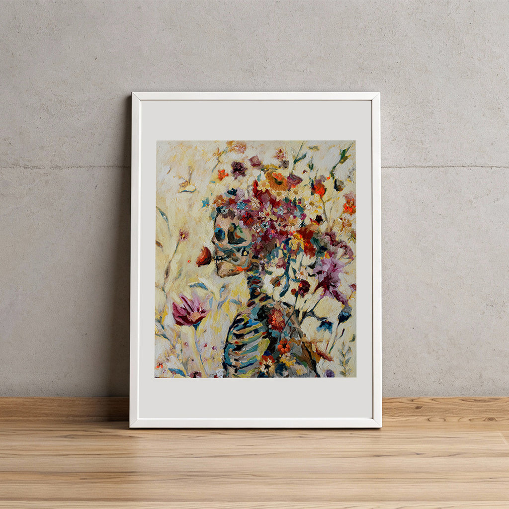 Con flores 100 X 70 cm