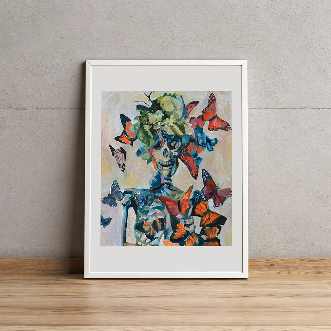 Con mariposas 100x70 cm